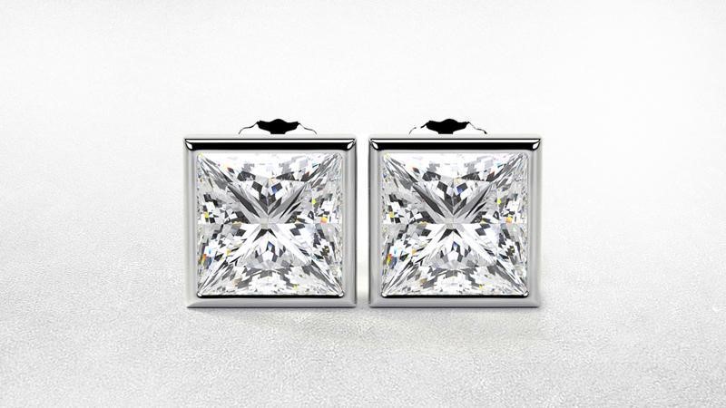 image of a pair of diamond stud earrings